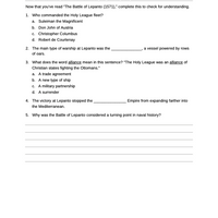 Curriculum for Epic Sea Battles