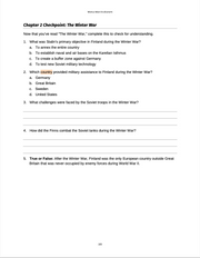 Curriculum for WWII Europe (Digital Download)