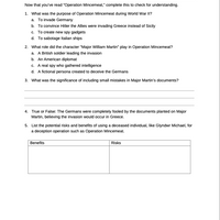 Curriculum for WWII Europe (Digital Download)