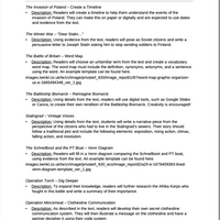 Curriculum for WWII Europe (Digital Download)