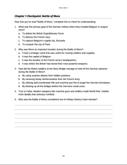 Curriculum for World War One (Digital Download)