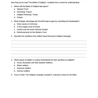 Curriculum for World War One (Digital Download)