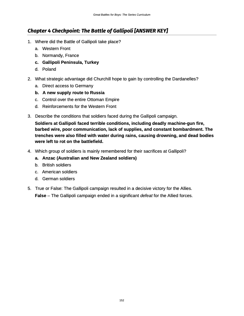 Curriculum for World War One (Digital Download)