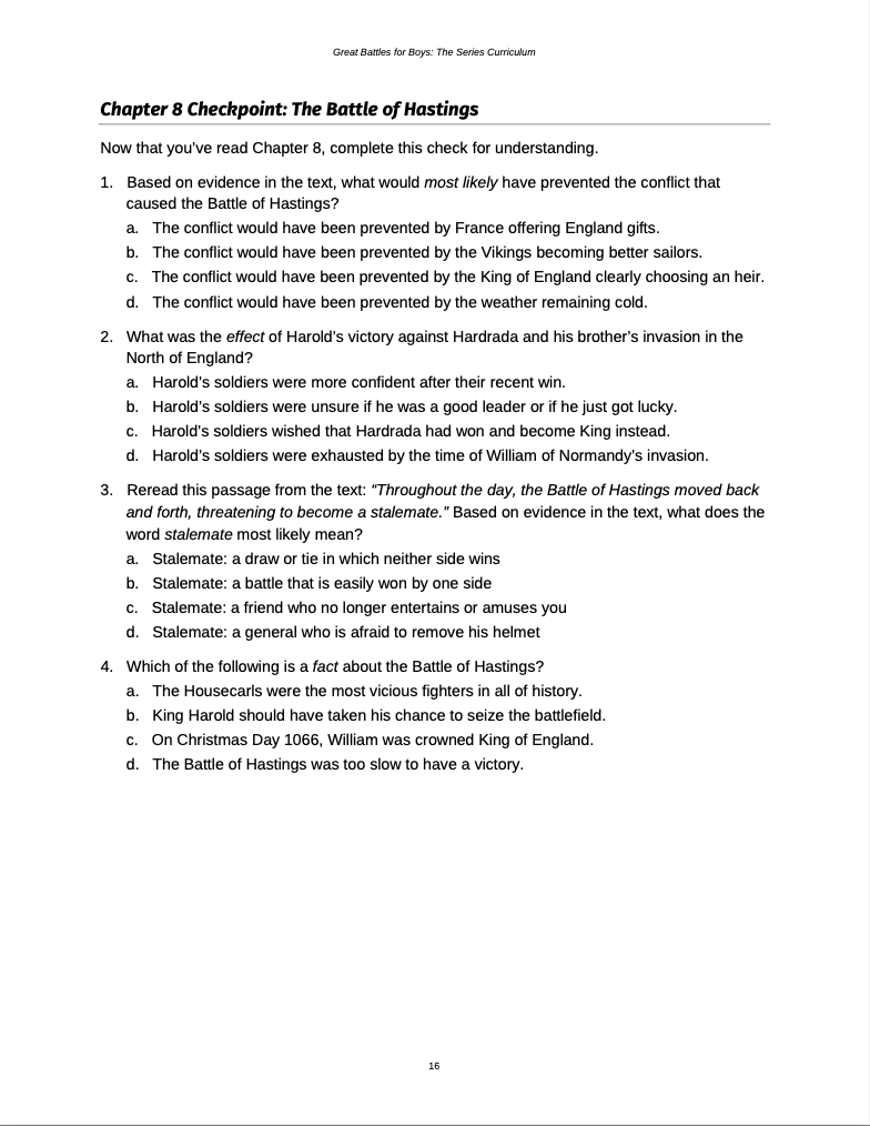 Curriculum for Ancients to Middle Ages (Digital Download)