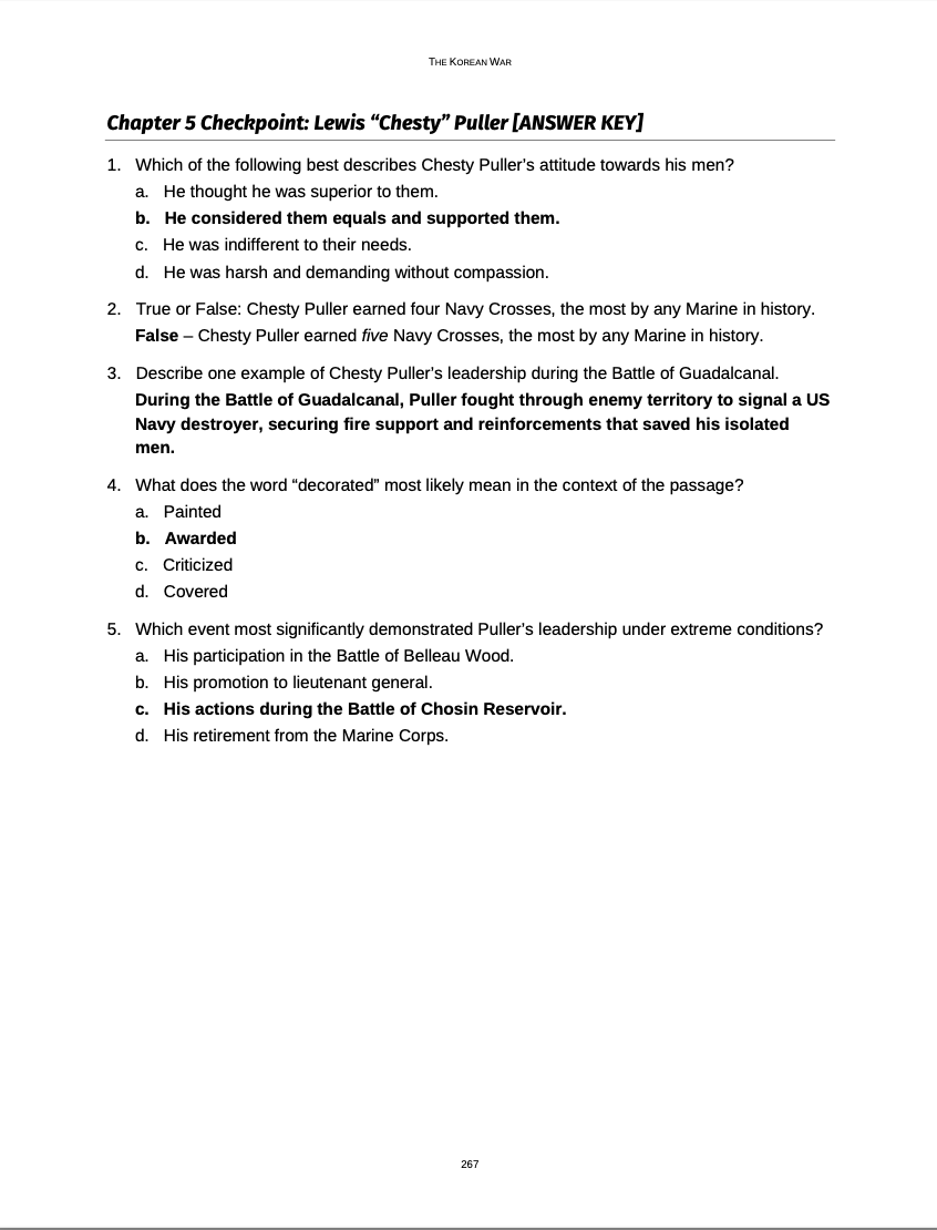 Curriculum for The Korean War (Digital Download)