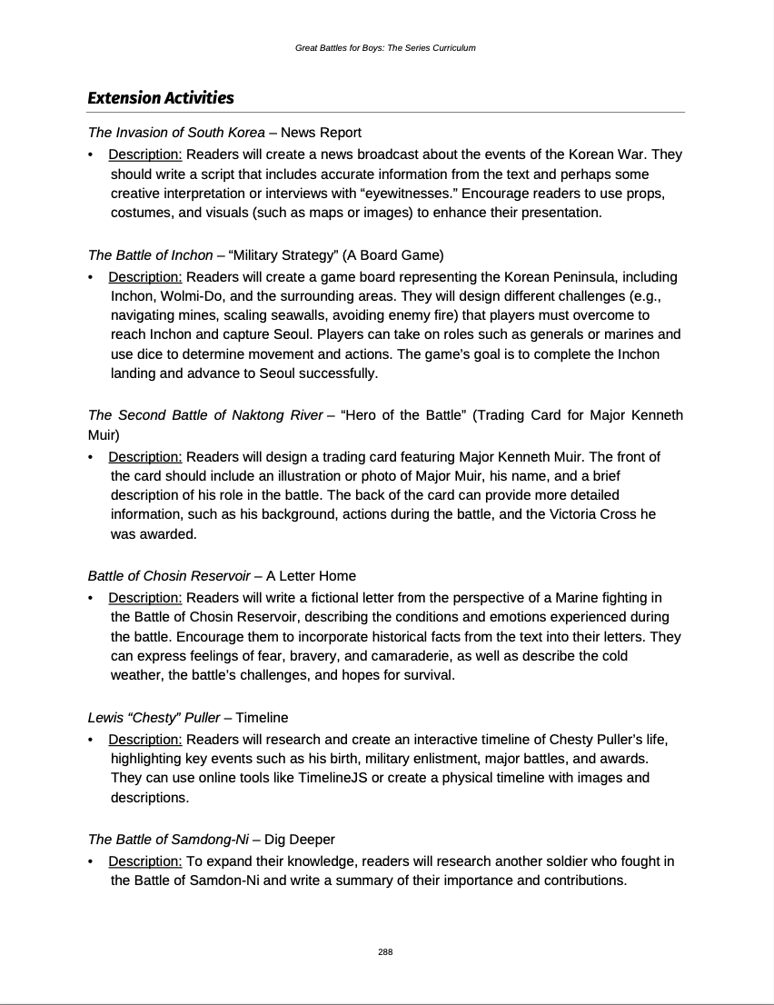 Curriculum for The Korean War (Digital Download)