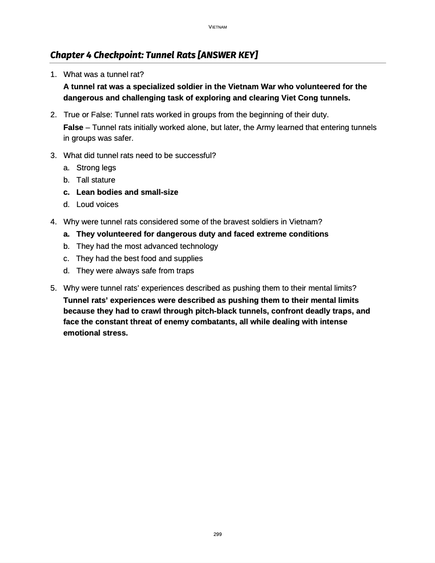 Curriculum for The Vietnam War (Digital Download)