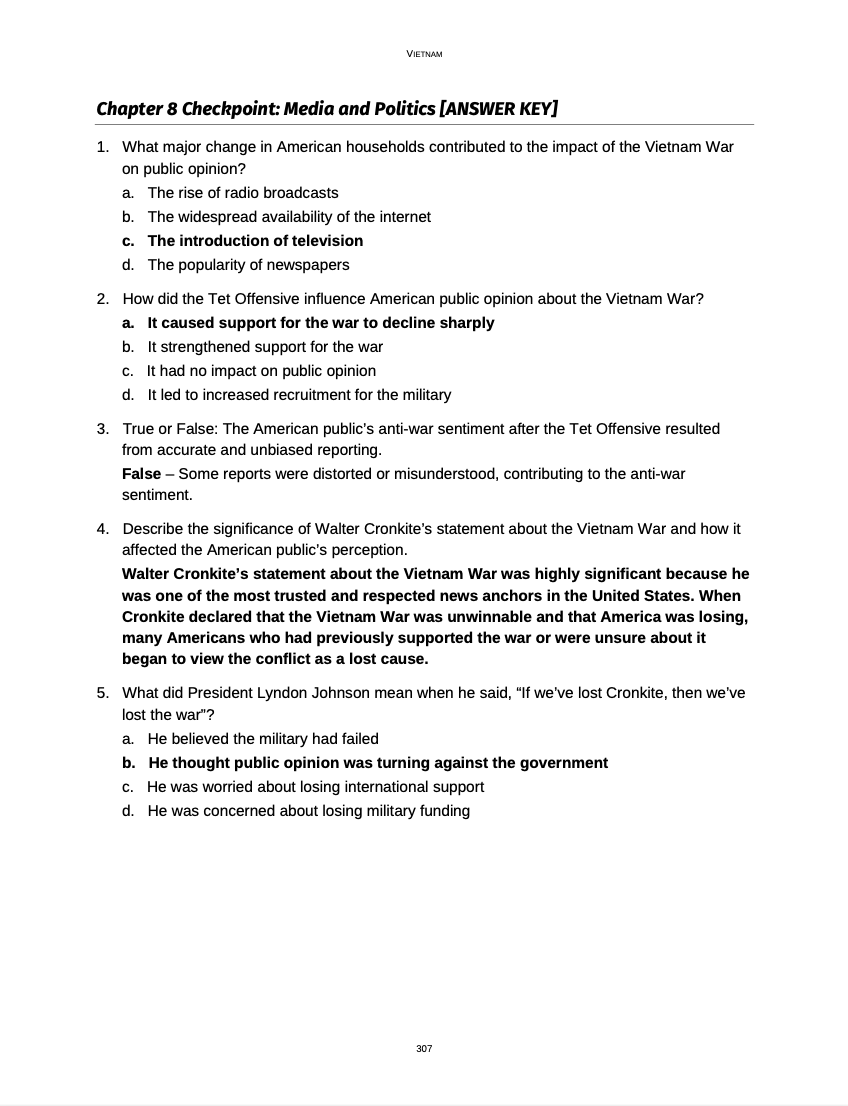 Curriculum for The Vietnam War (Digital Download)