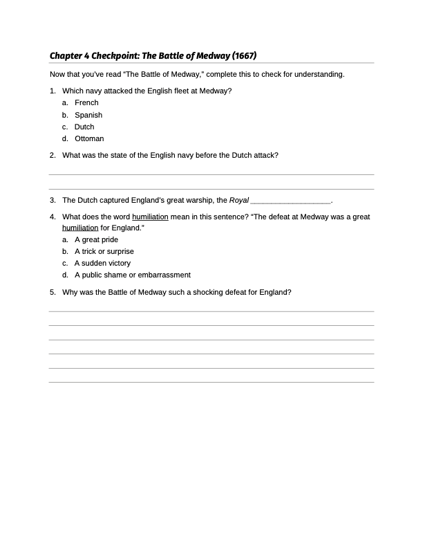 Curriculum for Epic Sea Battles